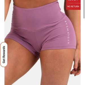 Ryderwear Purple Scrunch Bum Shorts size medium